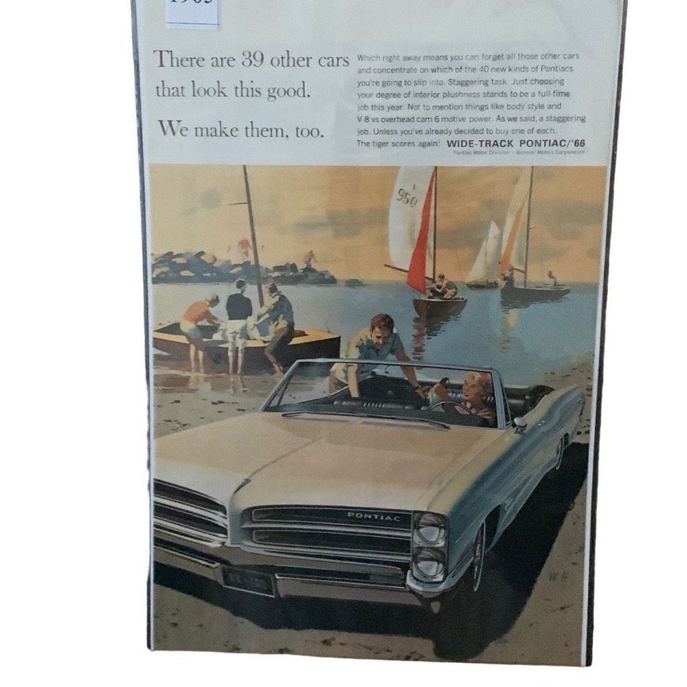 Vintage 1965 Pontiac Other Cars That Look This Good Ad Advertisment